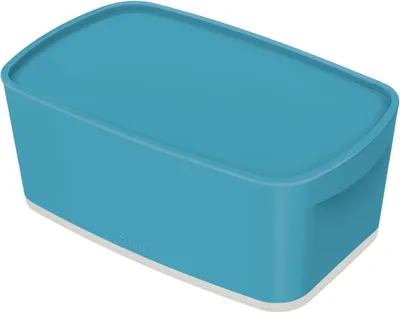 Produktbild von Leitz 52670061, Aufbewahrungsbox, Blau, Rechteckig, Kunststoff, Einfarbig, Blau