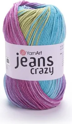 Produktbild von YarnArt Jeans Crazy (50g/160m) 8211 einhorn