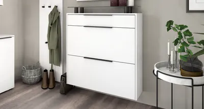 Produktbild von Hängeschuhschrank "Tom", weiß-matt