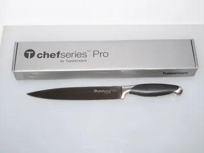 Image de TUPPERWARE Couteau Chef Série Pro Jambon Couteau à jambon D140 + TAMIS DE RINCAGE