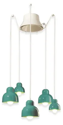 Immagine prodotto di DECO' BERIMBAU C2605, Lampada a Soffitto Sospensione in Vetroceramica, Ferroluce