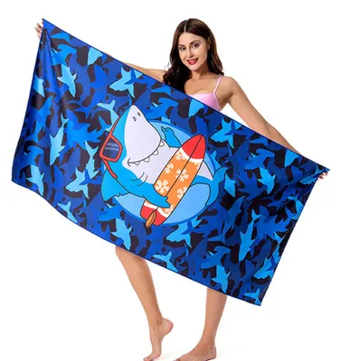 Produktbild von Mikrofaser-Strandtuch für Erwachsene – Übergroßes Reise-Strandtuch, 80 x 160 cm, schnelltrocknendes Poolhandtuch