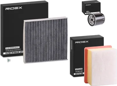 Produktbild von RIDEX Filterset Inspektionspaket Filtersatz für CITROËN Berlingo / Berlingo First (MF, GJK, GFK) passend für PEUGEOT PARTNER Combispace (5F)