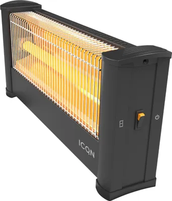 Produktbild von ICQN Infrarot Standheizstrahler, Für Räume bis 9m², 900 W, IP20, Elektroheizung, 135 Zentimeter Kabel, Heizstrahler für Büro oder Haus, Infrarotheizer, IQ.0900.APW