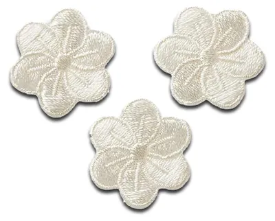 Obrázek produktu pro Květiny 3 kusy květiny rostlina - záplata, nažehlovačka, nažehlovačka, nášivka, záplata, k nažehlení, velikost: 2,2 x 2,2 cm