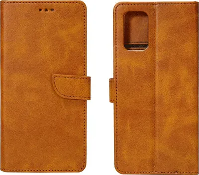 Produktbild von starfix Kunstleder Book Flip-Tasche mit Kartenfach für Samsung Galaxy A72, hellbraun