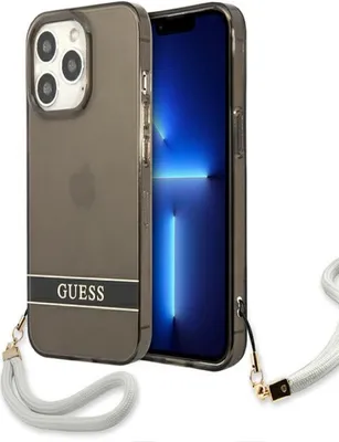 Produktbild von Guess Hardcase schwarz Outline Translucent für iPhone 13 PRO Max 6,7" Hülle Cover