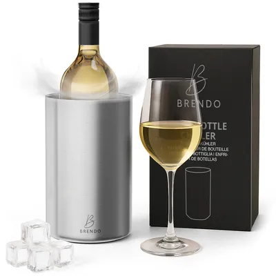 Image de Refroidisseur à vin en acier inoxydable, à double paroi et isolé, pour vin et champagne