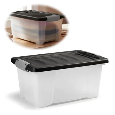 Produktbild von LS-LebenStil Stapelbox Allzweckbox 30x20x15cm ️ recycelt mit Deckel Transportbox Stapelkiste Aufbewahrungsbox Aufbewahrungskiste Kunststoffbox