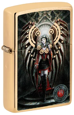 Produktbild von Zippo Sturmfeuerzeug - Anne Stokes Collection, Brushed Brass, Color Image - Nach