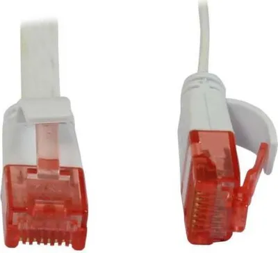 Produktbild von ALLNET Patchkabel RJ45 UTP U/UTP.10m weiss CAT6 PVC Flach Sy - Kabel - Netzwerk (S216177V2)
