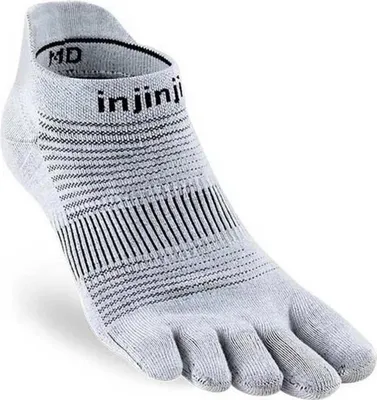 Produktbild von Injinji Run Lightweight Unsichtbare Socken Grau EU 44 1/2-47 Grau EU 44 1/2-47