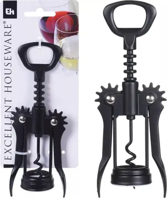 Produktbild von EXCELLENT HOUSEWARE Hebel-Korkenzieher Metall in schwarz
