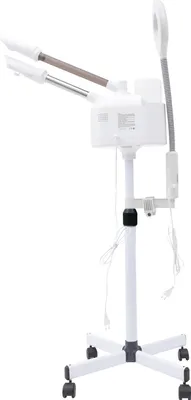 Produktbild von Professioneller Ozon-Gesichtsbedampfer - PTC338 Standgerät - Heißer Dampf, Ozon, 750 W, 220 V EU-Stecker, Auf Rollen - Elfenbein