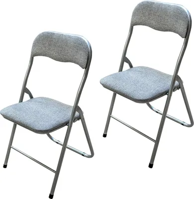 Produktbild von Klappstuhl 2er Set Dima Fabric Grau