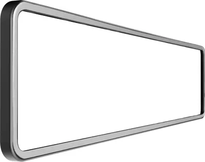 Produktbild von Kennzeichenhalter Zusatzrahmen für L&P A0147 / L&P A0149 Farbrahmen Chrom gebürstet