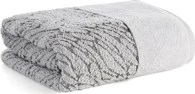 Image de EUROFIRANY | Serviette de bain - Serviette en coton - 70 x 140 cm - doux - argenté