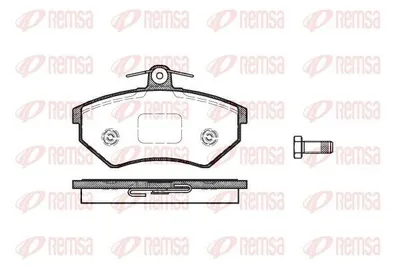 Produktbild von REMSA Bremsbeläge Satz Vorne Bremsklötze für VW GOLF III (1H1) 0134.50