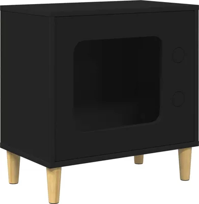 Produktbild von Katzenhaus Schwarz 51 x 30 x 52 cm Holzwerkstoff
