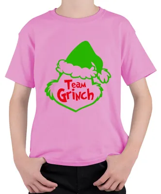 Immagine prodotto di Team Grinch - Maglietta unisex per bambini, Rosa, 116
