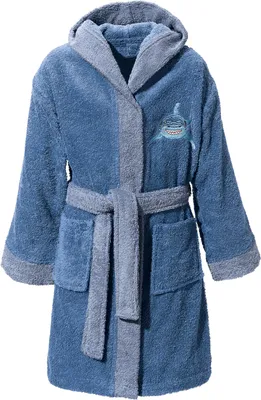 Produktbild von Erwin Müller Kinder-Bademantel Hai" mit Kapuze blau 134 / 140"