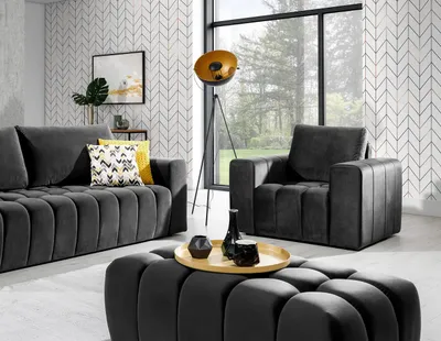 Obrázek produktu pro Designový taburet ILANIS - antracitový