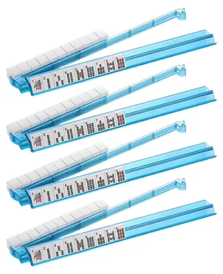 Produktbild von 4-teiliges Mahjong-Ständer-Set mit Schieber, robustes, tragbares, multifunktionales Set mit amerikanischem Mahjong-Steinhalter, Schiebelineal und Mahjong-Zubehör
