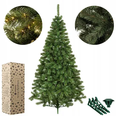 Produktbild von Künstlicher Weihnachtsbaum Tanne Grün 180 cm Höhe 180 cm Springos CT0055