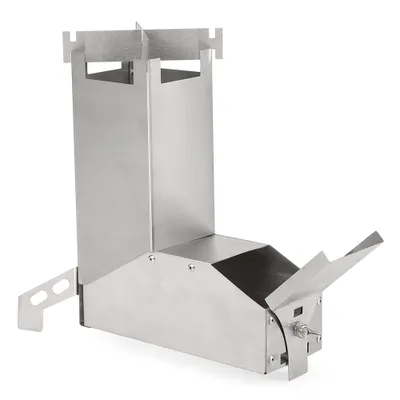 Produktbild von Camping Raketenofen, Holzofen, Rocket Stove, Campingkocher, BBQ Grill, Smoker, Dutch Oven