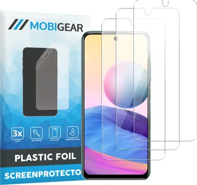 Produktbild von Mobigear  Xiaomi Redmi Note 10 5G Displayschutz Schutzfolie - Hüllenfreundlich (3er Pack)