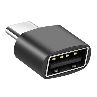 Produktbild von Avizar, MacBook Adapter USB-C Stecker auf USB 2.0 Buchse 480 Mbps, Schwarz