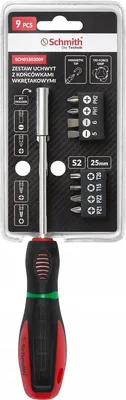 Produktbild von Schmith Bithalter Magnetisch Bit Set Magnetschraubendreher Werkzeug 9-tlg. Mini-Set Profi Werkstatt Werkzeug für Heimwerker und Mechaniker
