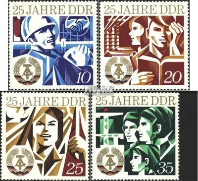Produktbild von Briefmarken DDR 1974 Mi 1949-1952 (kompl.Ausgabe) postfrisch 25 Jahre DDR