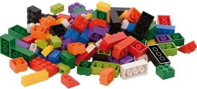 Immagine prodotto di EDUPLAY 120745 Blocchi da costruzione, piccoli, mattoncini burattati, 1600 pezzi (1 set)