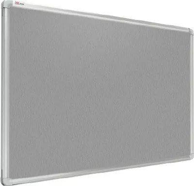 Produktbild von Filztafel mit Alurahmen Grau 60x40cm