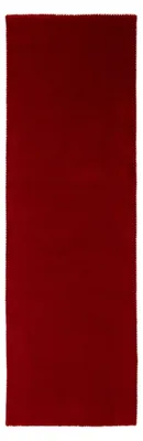 Image de carpetfine Tapis de laine Gabbeh Lola Coureur rouge 80x300 cm | Tapis moderne pour le salon et la chambre à coucher
