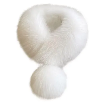 Produktbild von Plüsch Schal für Damen, Winter Weich Warme Halstuch, Modeschal, Schwarz