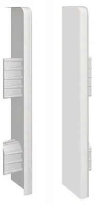 Zdjęcie produktu dla Zaślepki do listew Plastikowe Espumo ESP202 Jasnoszare komplet Lewa+Prawa, 3027404