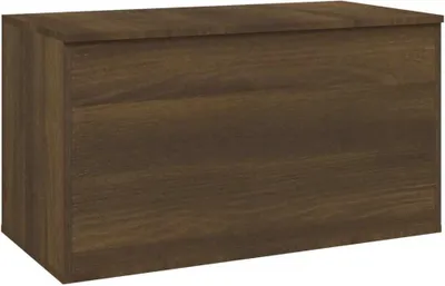 Zdjęcie produktu dla Skrzynia, brązowy dąb, 84x42x46 cm, materiał drewnopochodny