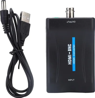 Zdjęcie produktu dla Konwerter sygnału wideo kompozytowego HDMI na BNC i audio 3,5 mm 480i 576i. Obsługa NTSC/PAL