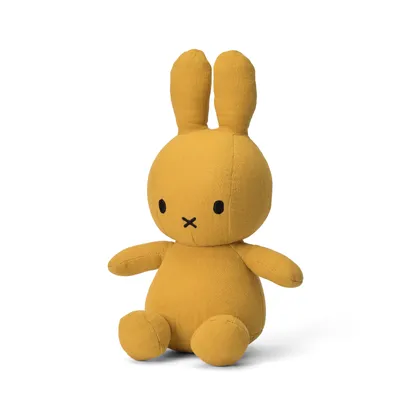 Obrázek produktu pro Miffy sedící mousseline žlutá - 23 cm - 9"