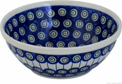 Produktbild von Original Bunzlauer Keramik 800 ml Schüssel Schale Ø17,8 cm Müslischale Dessertschale Kompottschale [Form 1] dickwandig und robust im Design 8