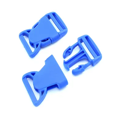 Produktbild von 10 Steckschnallen Blau 30mm Schnalle Kunststoffschnalle Steckverschluss