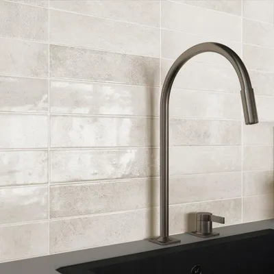 Produktbild von Fliese Rio Greige Grau Glänzend | 6x25 cm | 0.48 m²/s