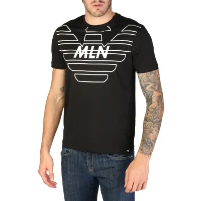 Produktbild von Emporio Armani Herren T-Shirt 3Z1T76, Größe:M, Farbe:Schwarz, Herstellerfarbe:black