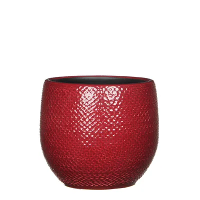 Produktbild von Gabriel Topf rund bordeaux - h16xd18cm