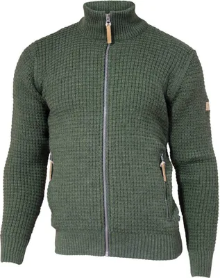 Produktbild von Ivanhoe Pullover Moritz Full Zip Loden Grün - 100% Wolle - Grün