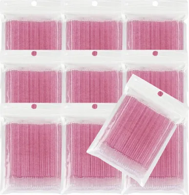 Produktbild von Fiberlose Microbrush-Wimpernapplikatoren, Pink Crystal, 1000 Stück.