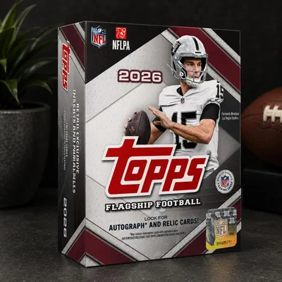 Produktbild von 2026 Topps Flagship NFL Mega Box Englisch, KI-generiertes Bild