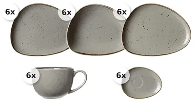 Produktbild von Kaffee- und Tafelservice 30 tlg. Taste taupe